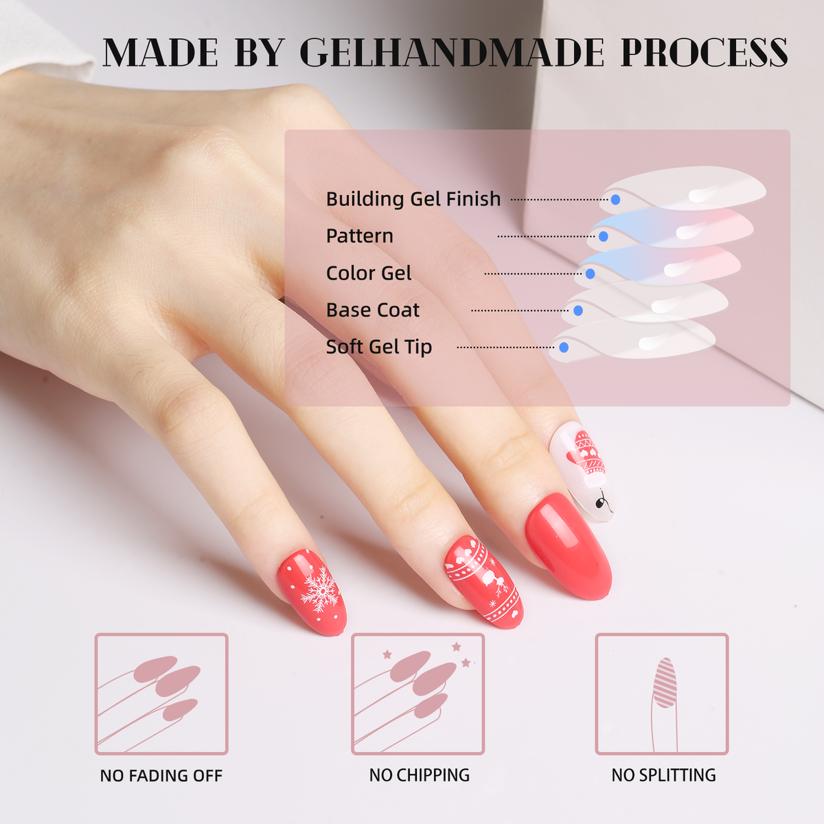 Holiday Cheer Press-On Nails - 28PCS