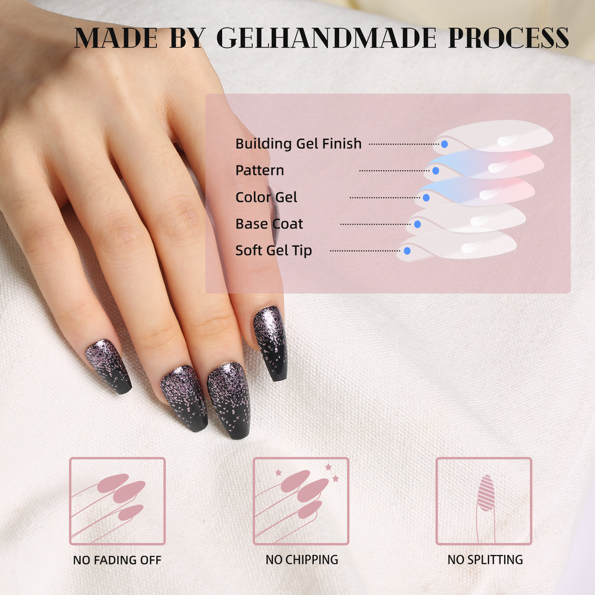 Stardust Night Press-On Nails - 28PCS