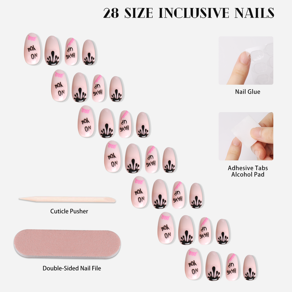 Cheeky Charm Press-On Nails - 28PCS