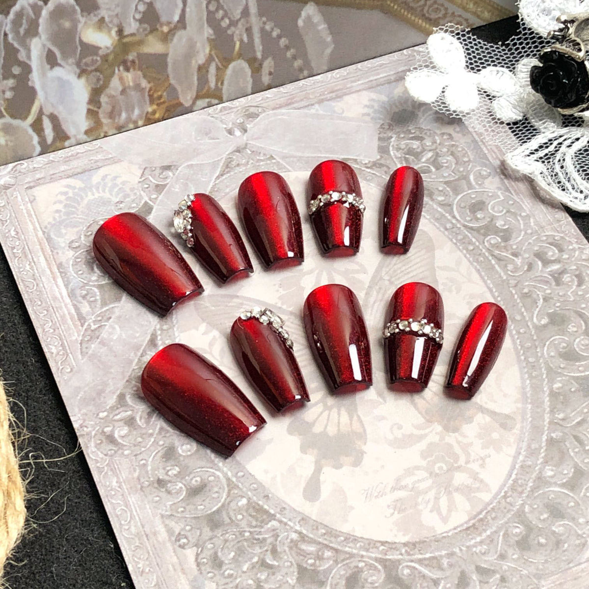 Crimson Elegance-10PCS